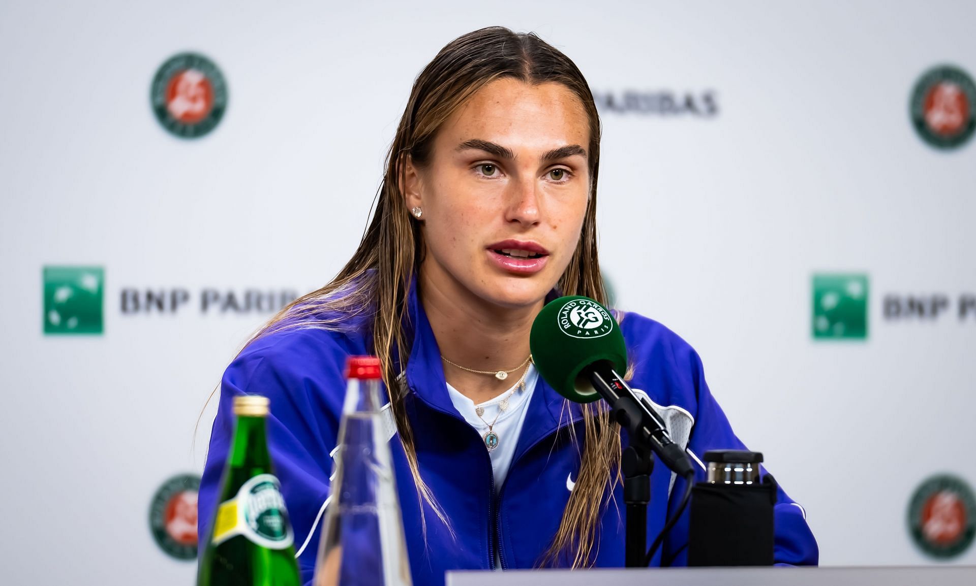 Aryna Sabalenka at the 2025 French Open. Image: Getty
